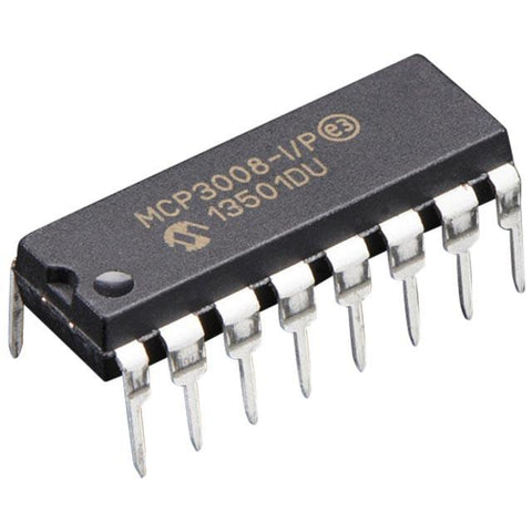 MCP3008 Convertidor A/D 10 bits interfaz SPI